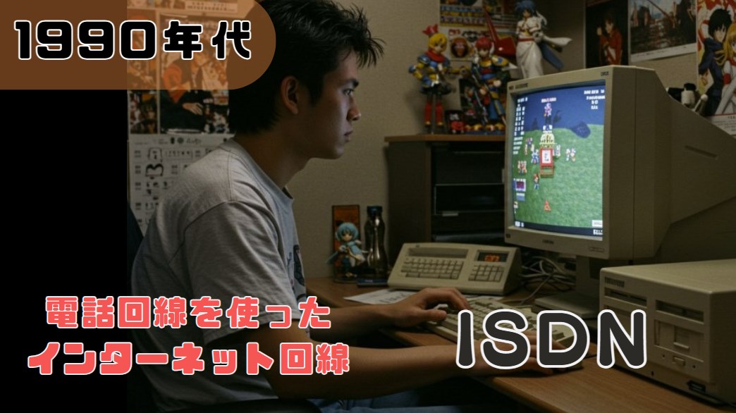 1990年代 ISDNというインターネット回線